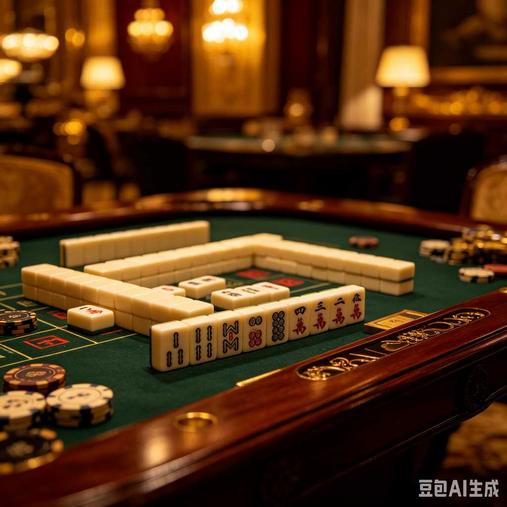 retro text mahjong tiles